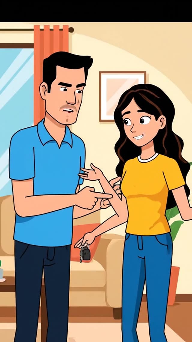 Animate this comic panel while preserving the exact character designs, facial features, clothing, co